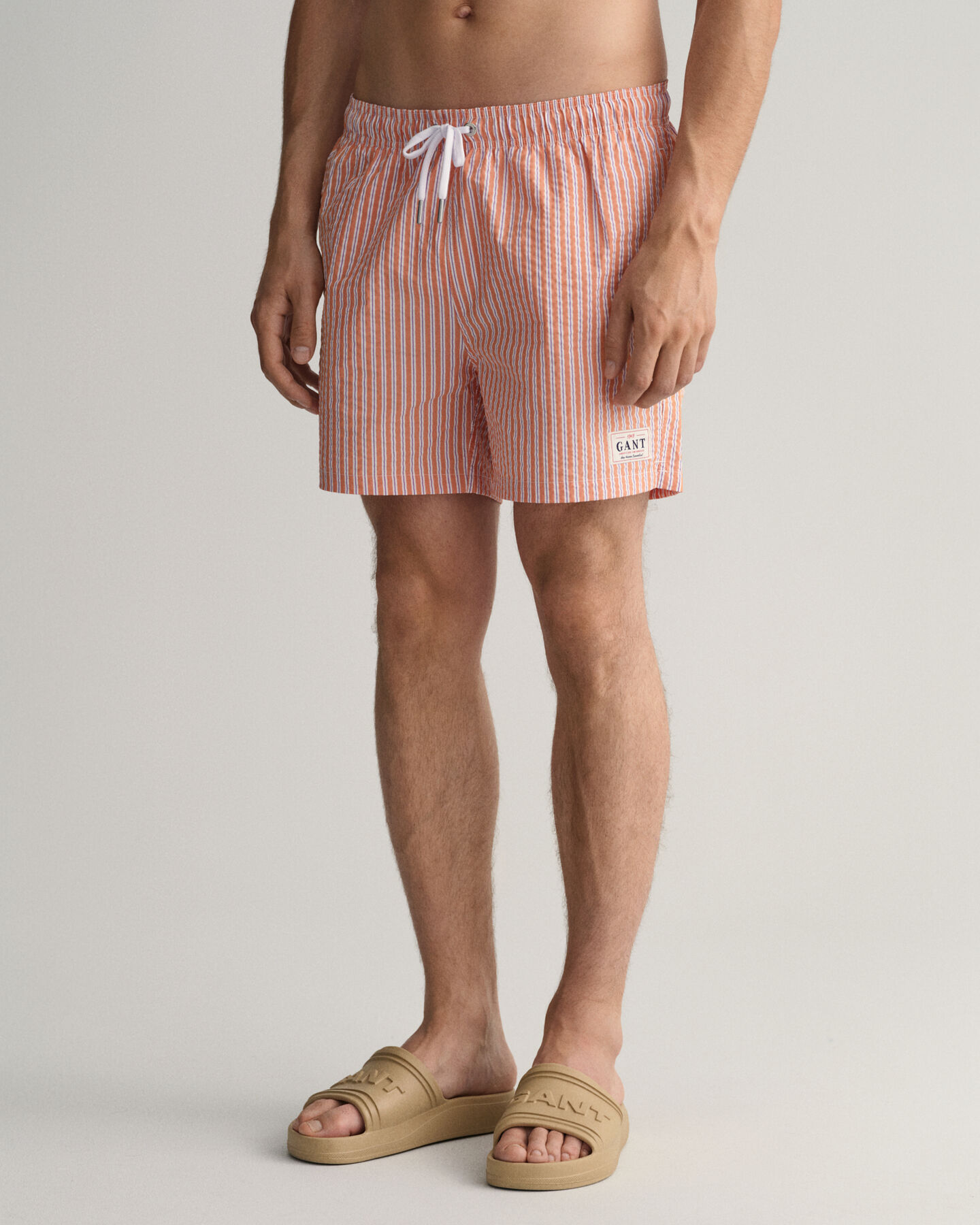 Short de bain classic fit en seersucker