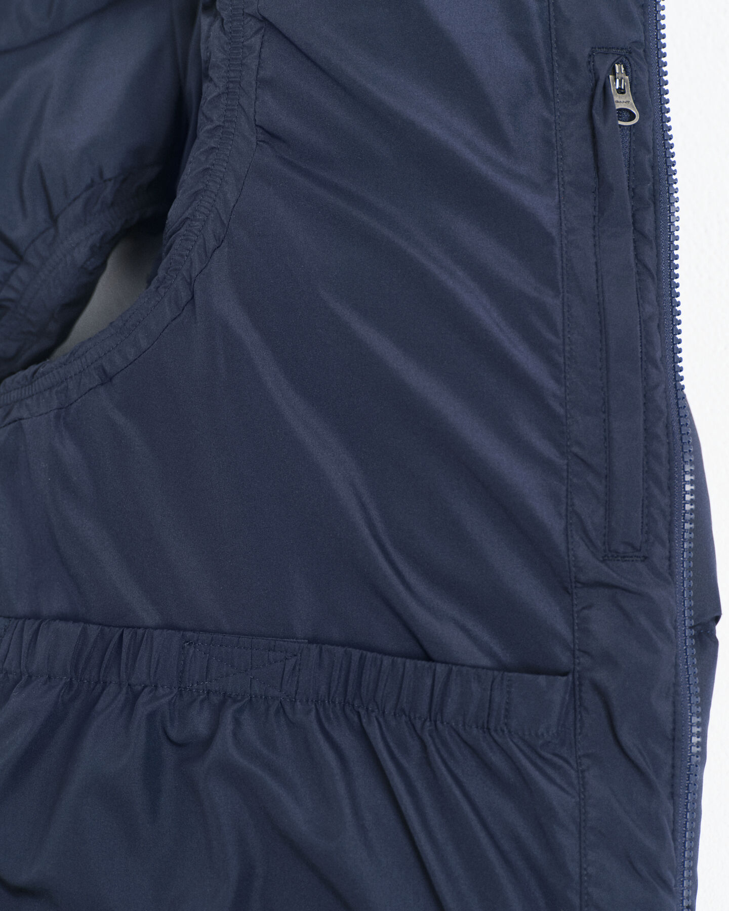 Doudoune sans manches mi-longue en duvet