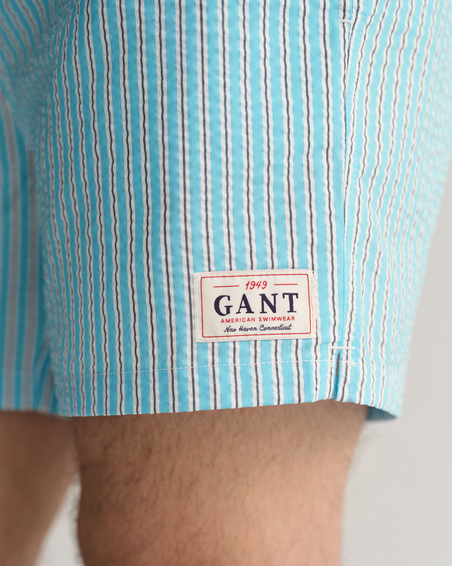 Short de bain classic fit en seersucker