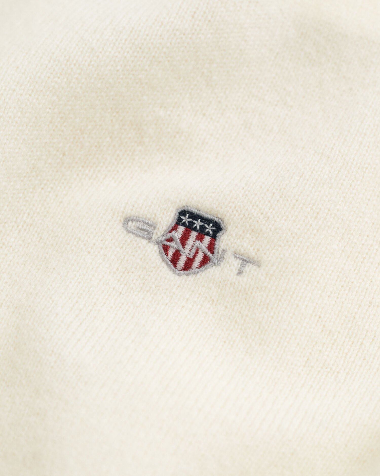 Pull à demi-zip en laine d'agneau ultra-fine