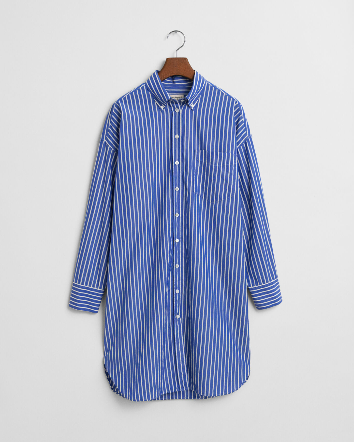 Robe-chemise ultra-ample à rayures