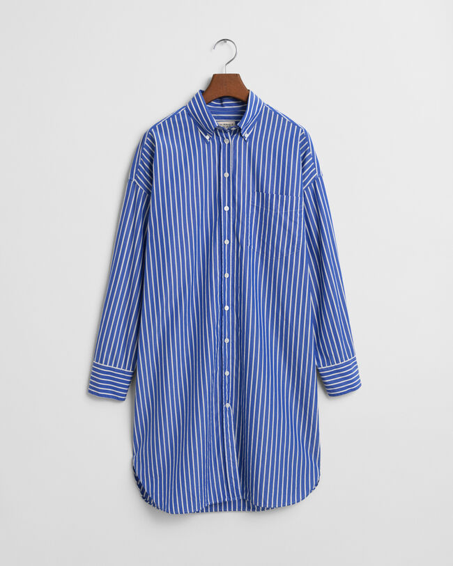 Robe-chemise ultra-ample à rayures