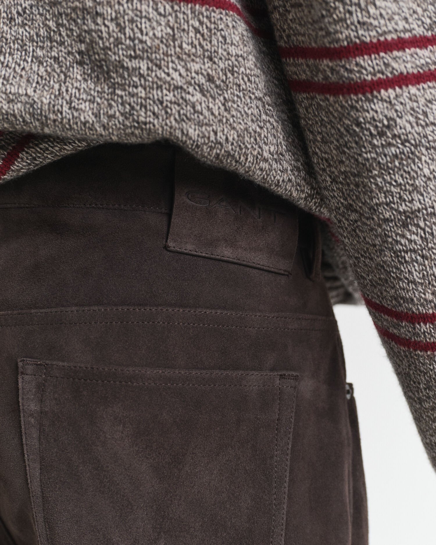 Jean coupe droite en daim