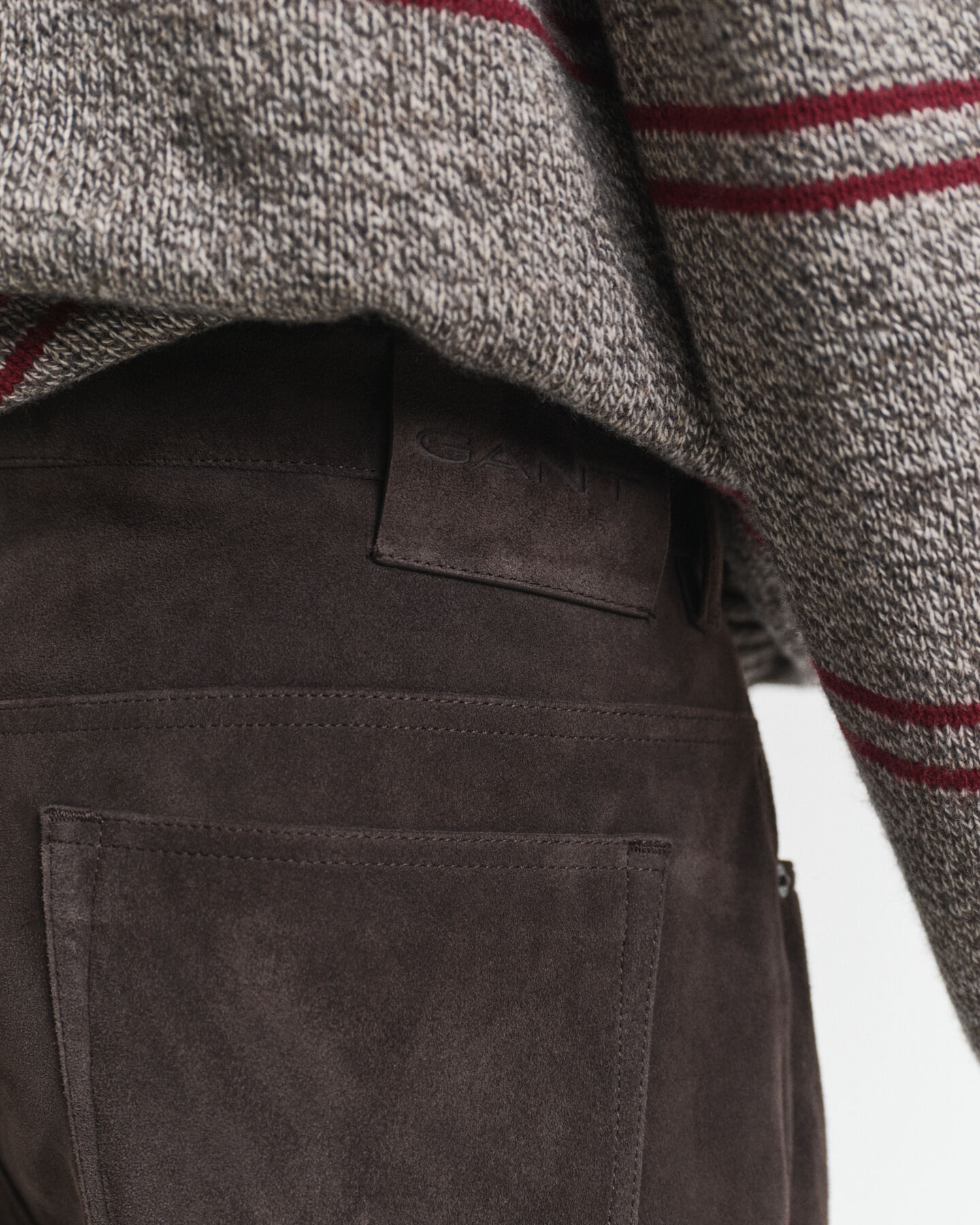 Jean coupe droite en daim