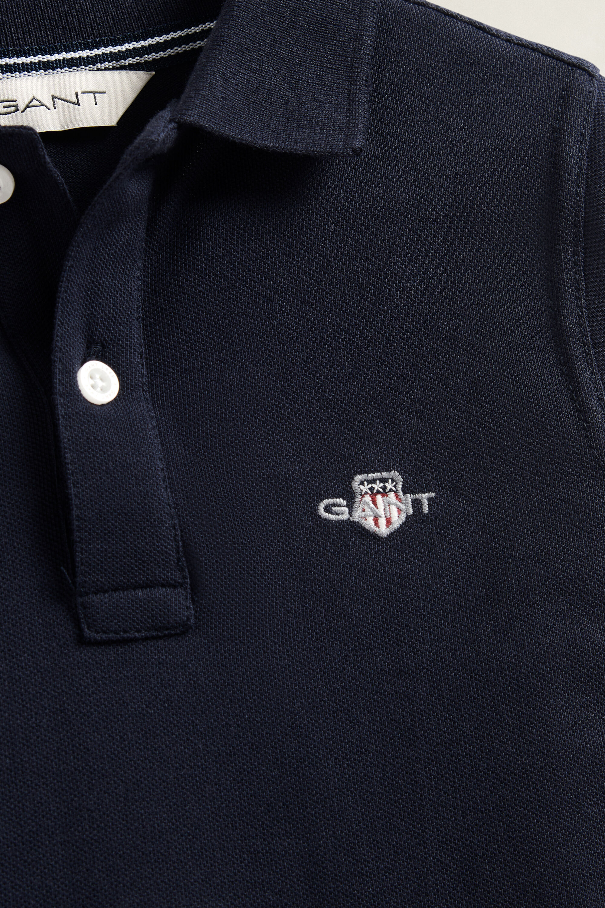 Polo à manches longues avec écusson Garçon