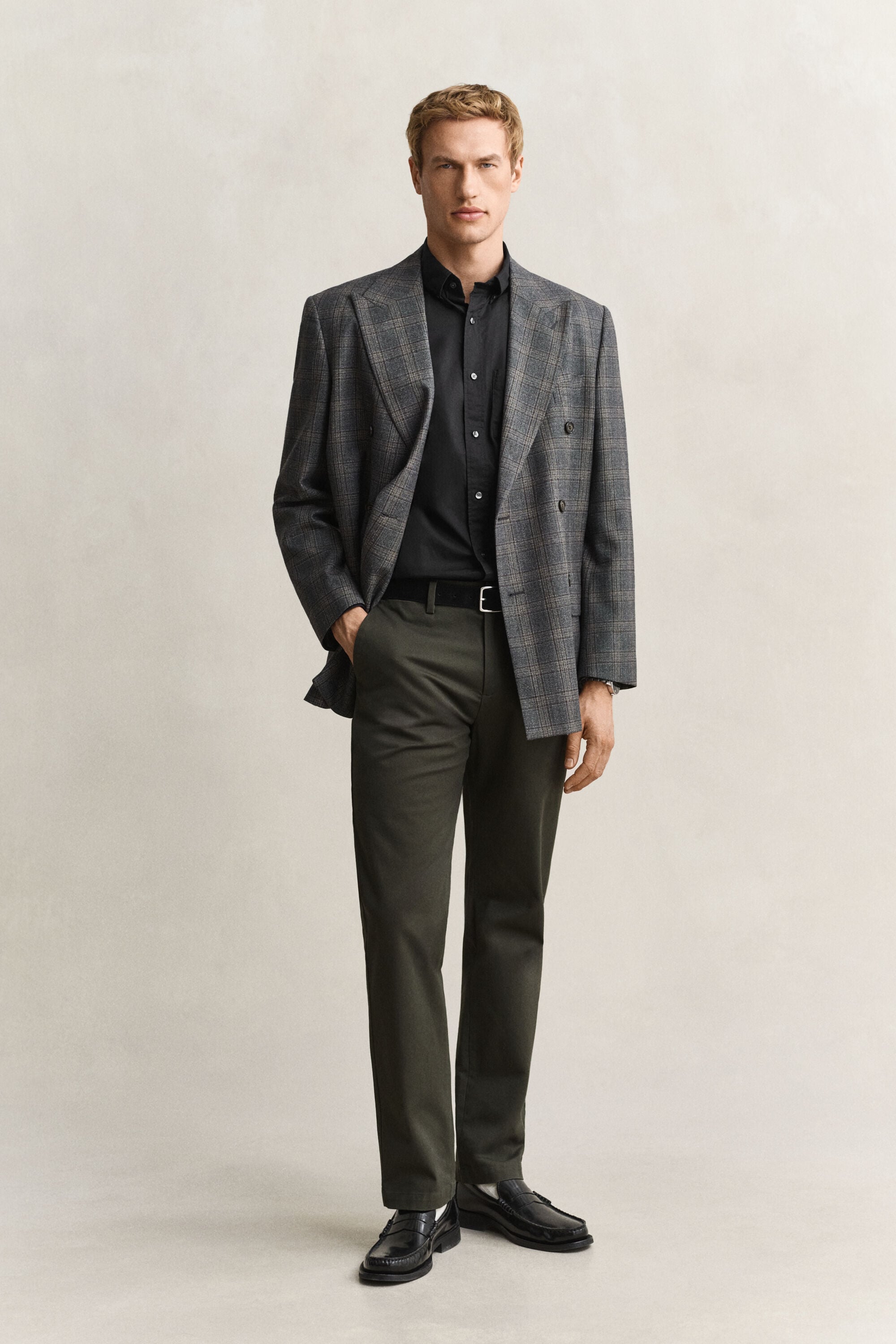 Chemise regular classique en popeline