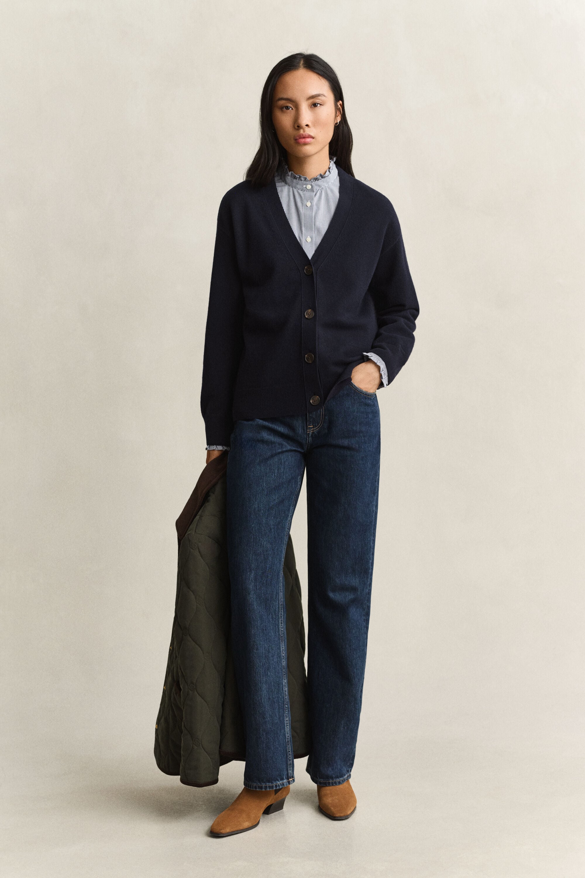 Cardigan en laine d'agneau ultrafine
