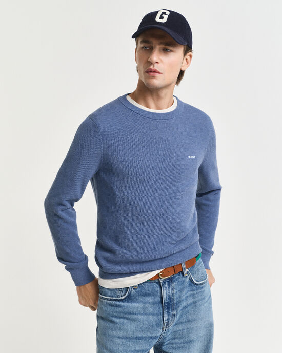 Sweat-shirt Homme Col En V – Tissu Gaufré Doux – Coupe Ajustée – Grandes Tailles Jusqu'à 5XL – Décontracté Sport Loisirs