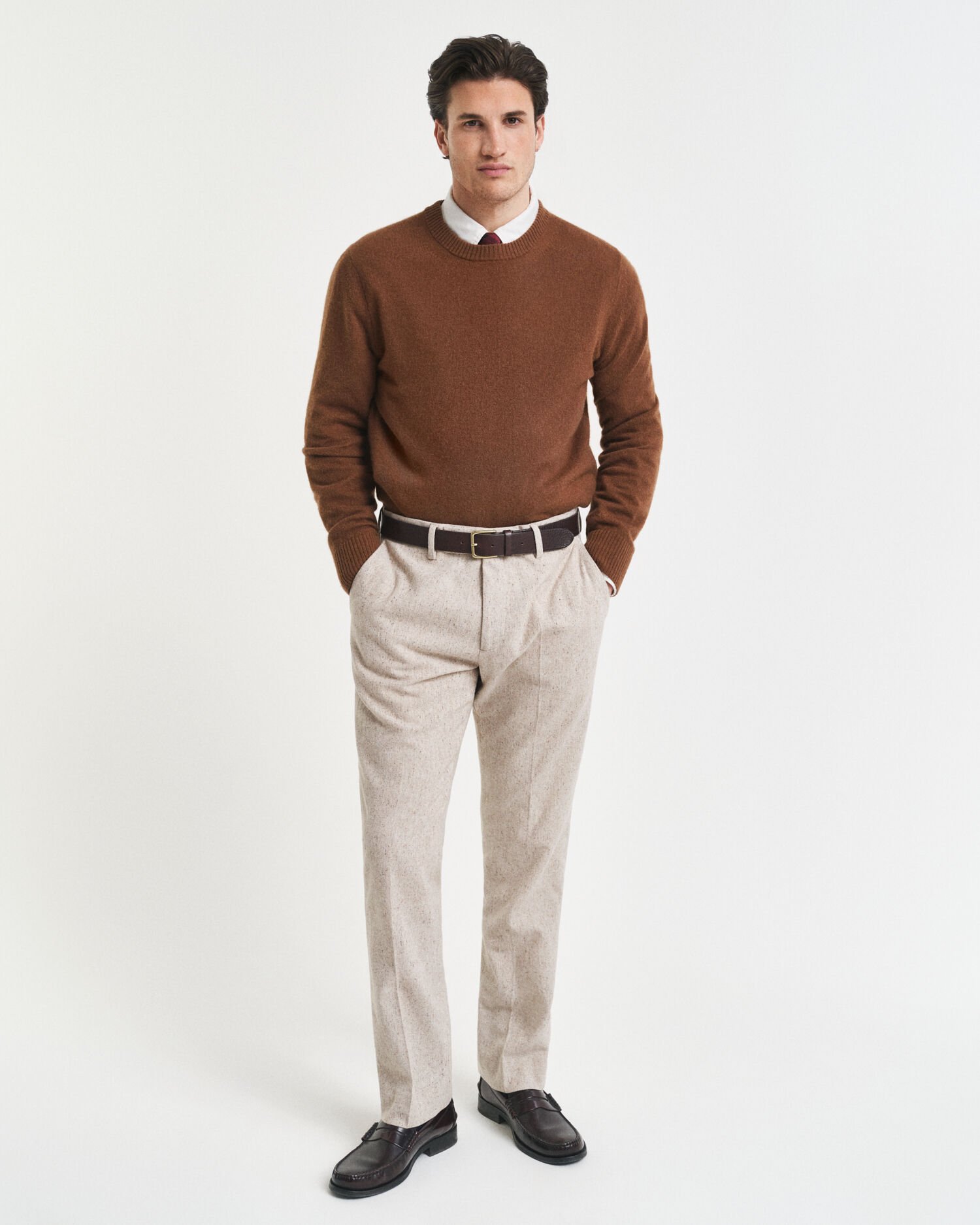 Pantalon de costume slim fit en Donegal