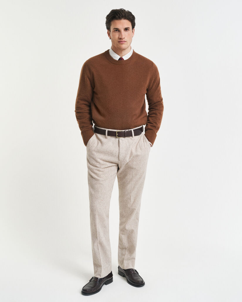 Pantalon de costume slim fit en Donegal