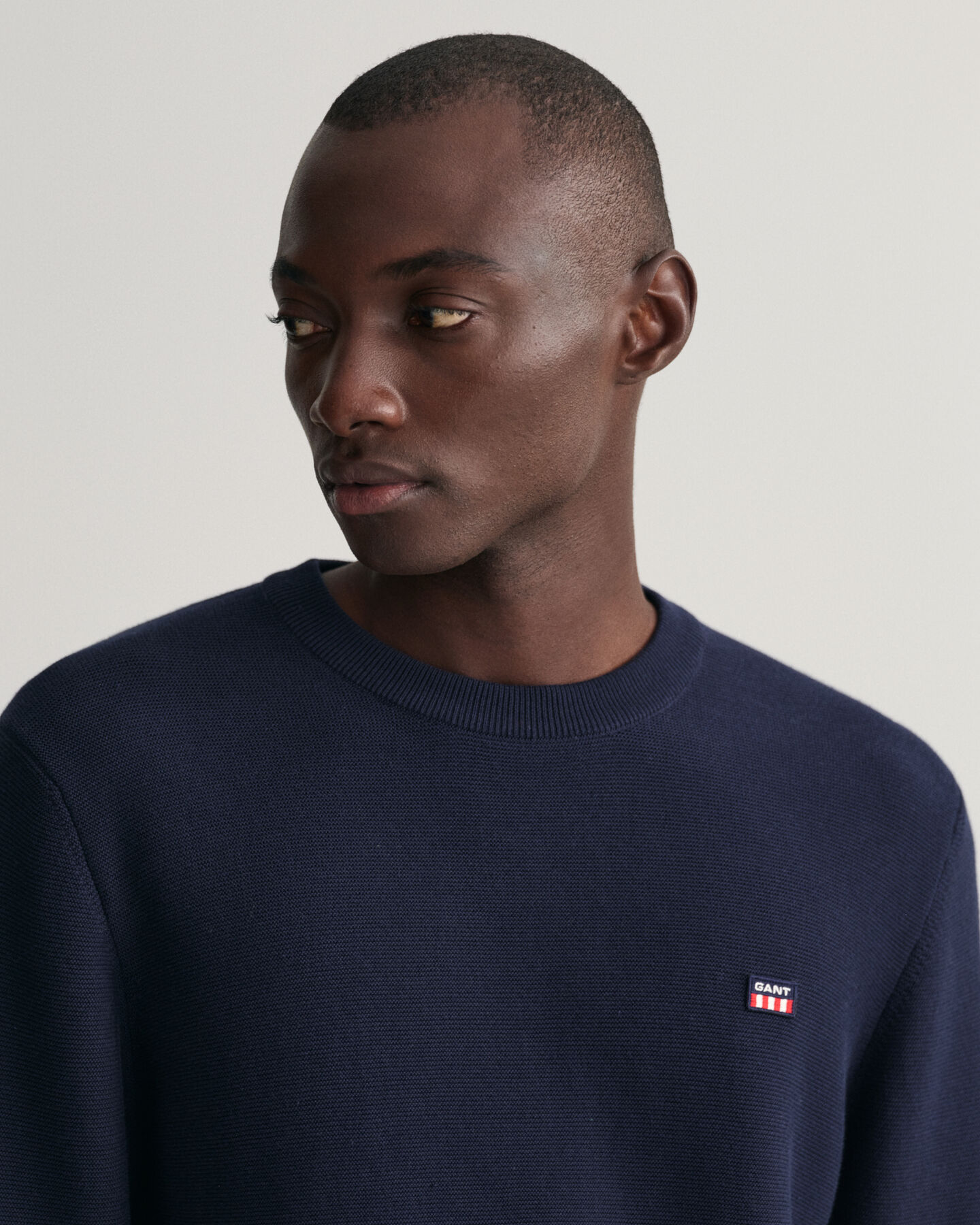 Pull ras du cou léger Texture