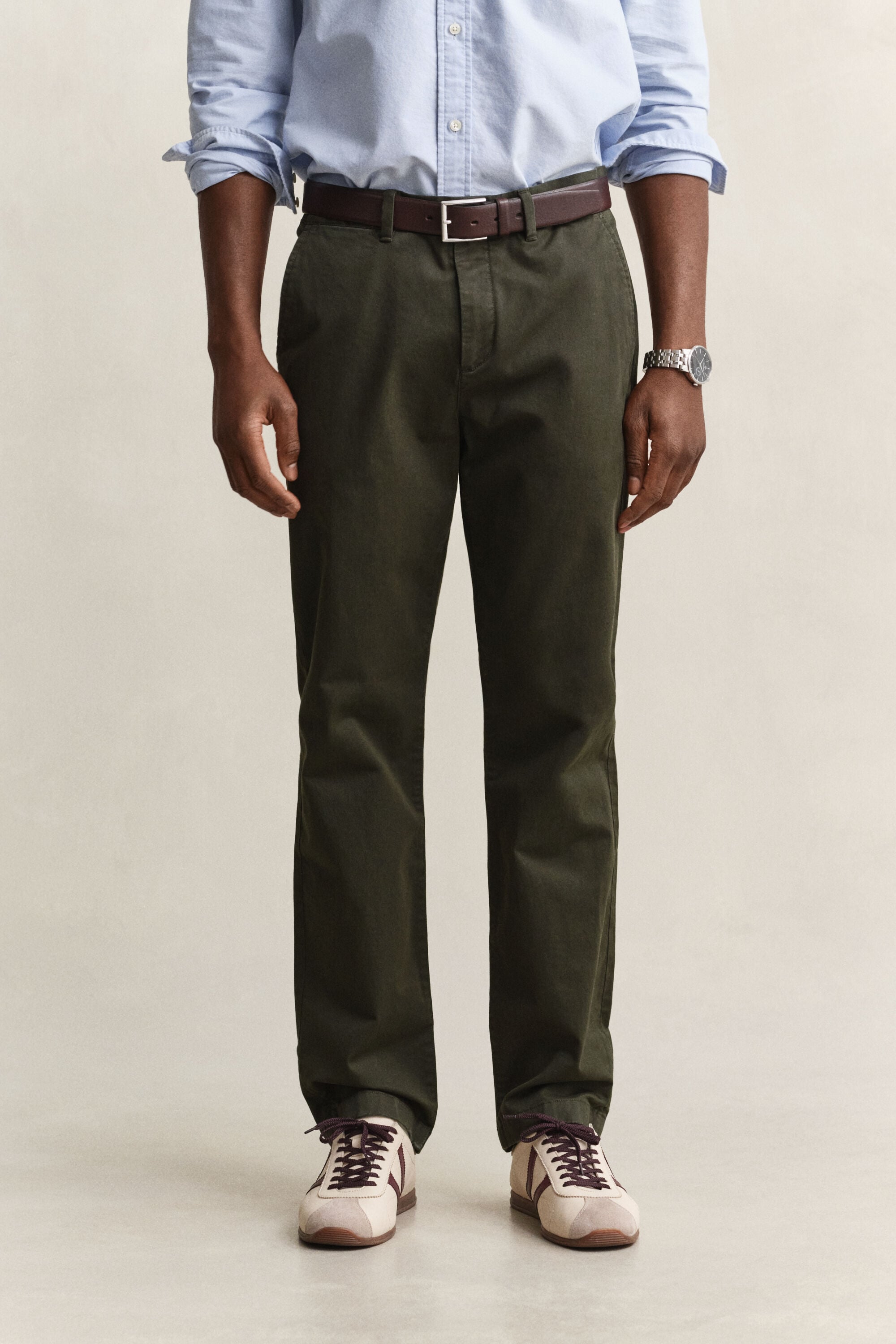 Pantalon chino classique coupe regular