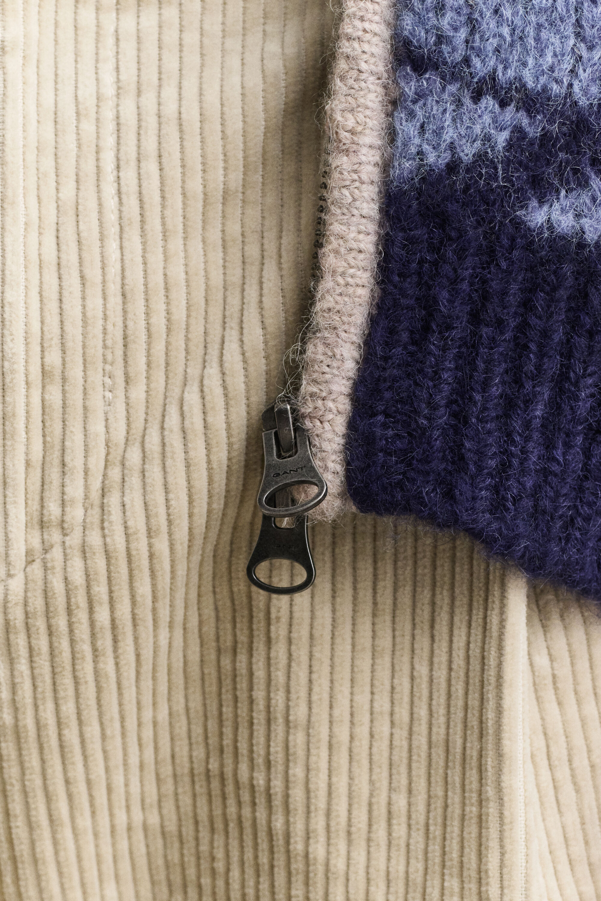 Cardigan jacquard à zip en laine d’alpaga mélangée