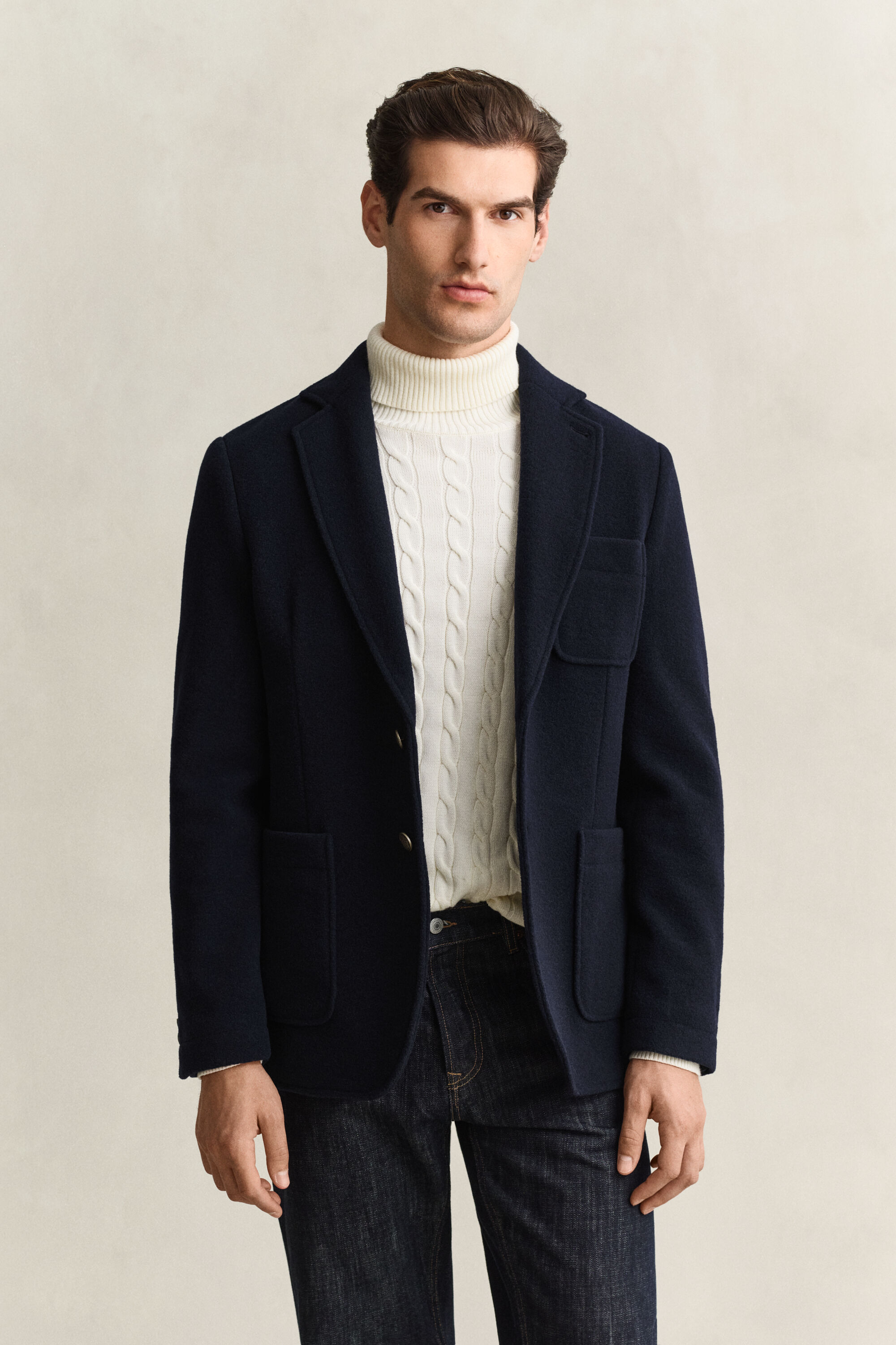 Veste blazer Club en laine feutrée