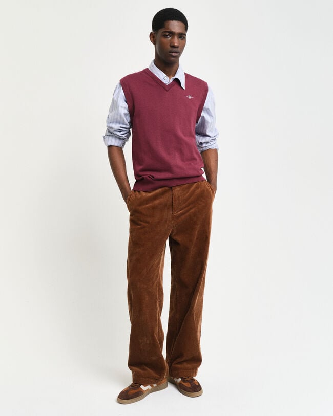 Doudoune sans manches classique en coton