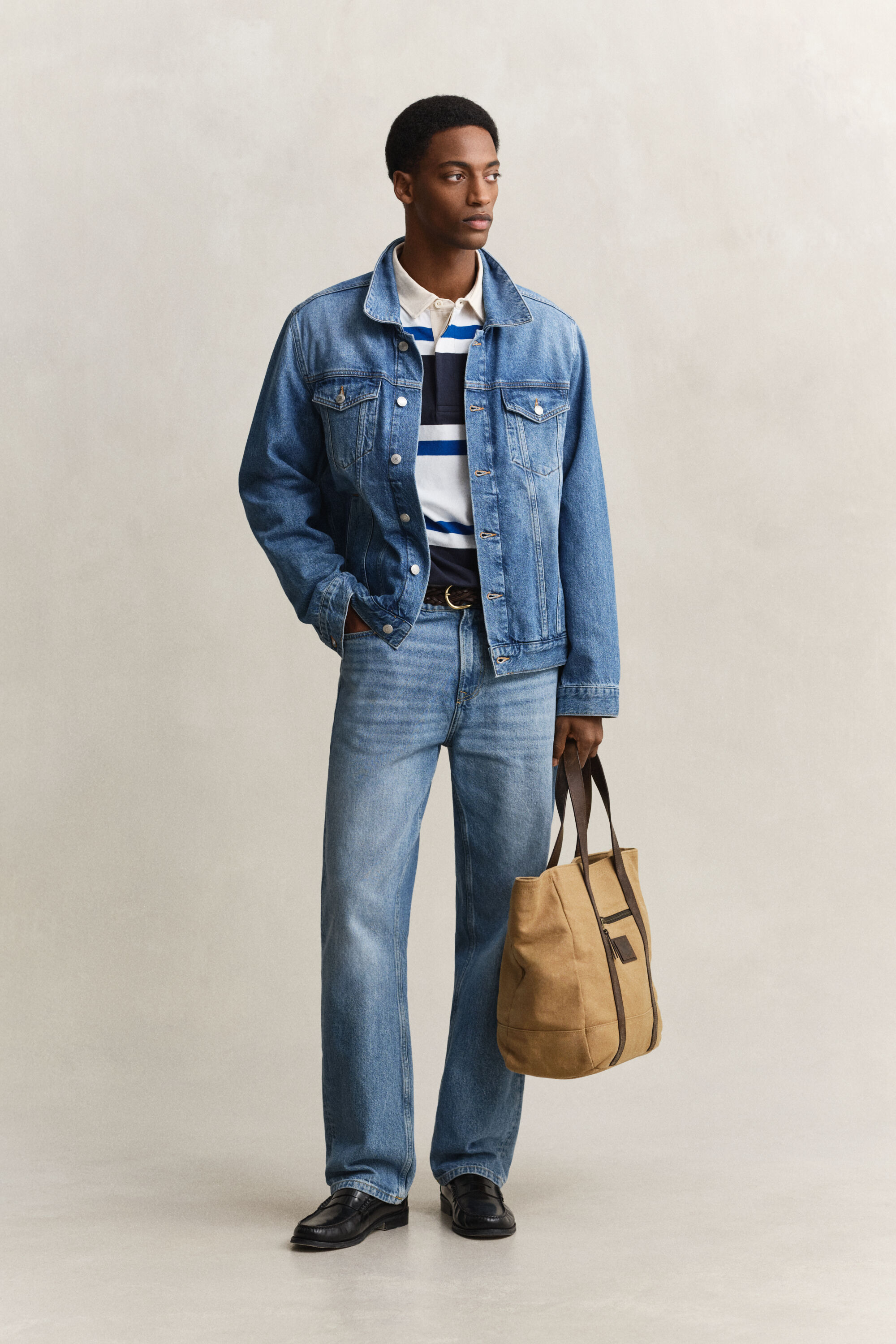 Polo Rugger à rayures en colour-block