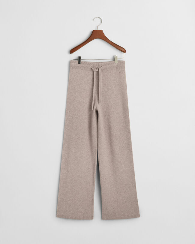 Pantalon en laine tricotée
