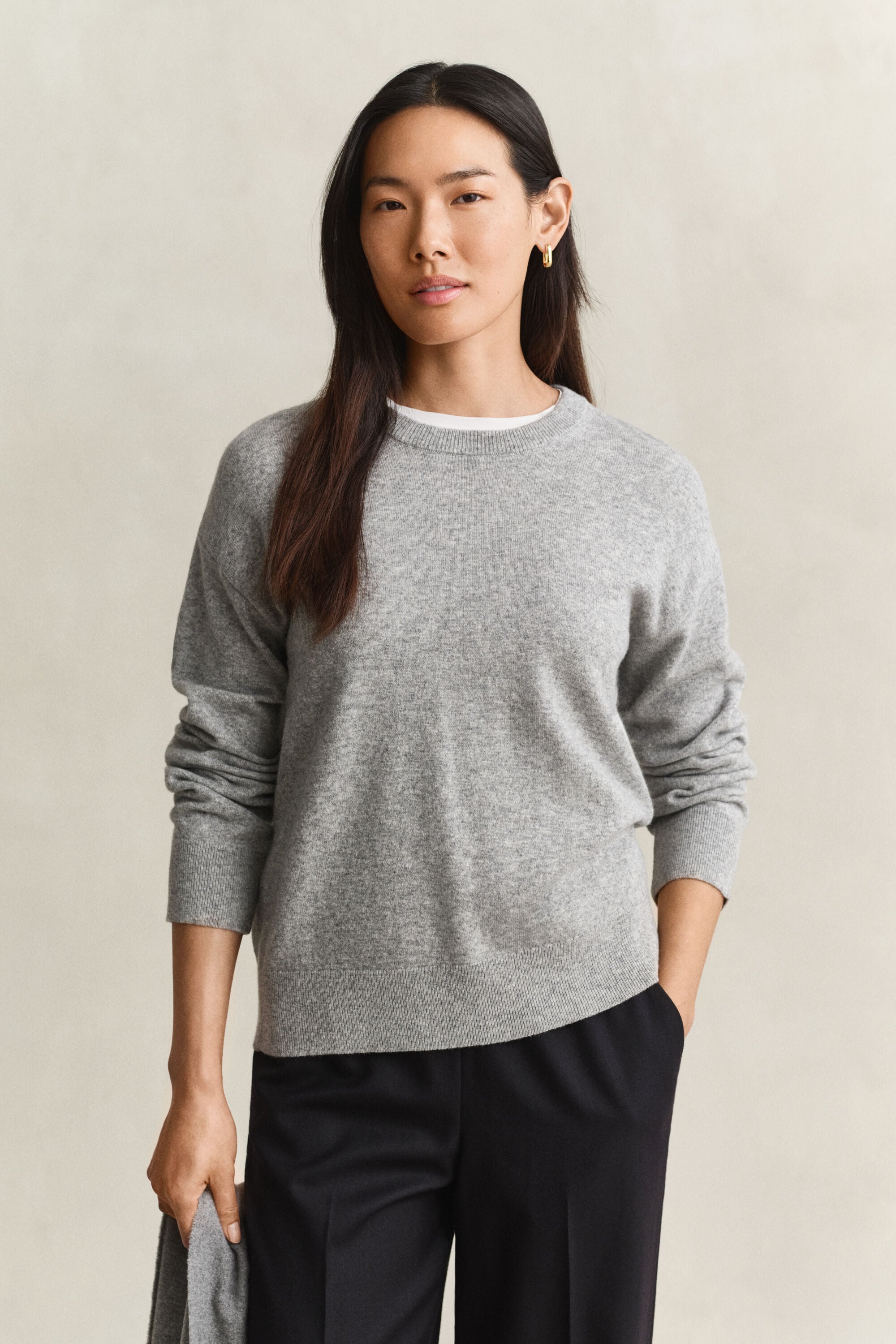 Pull col rond en laine d'agneau ultrafine