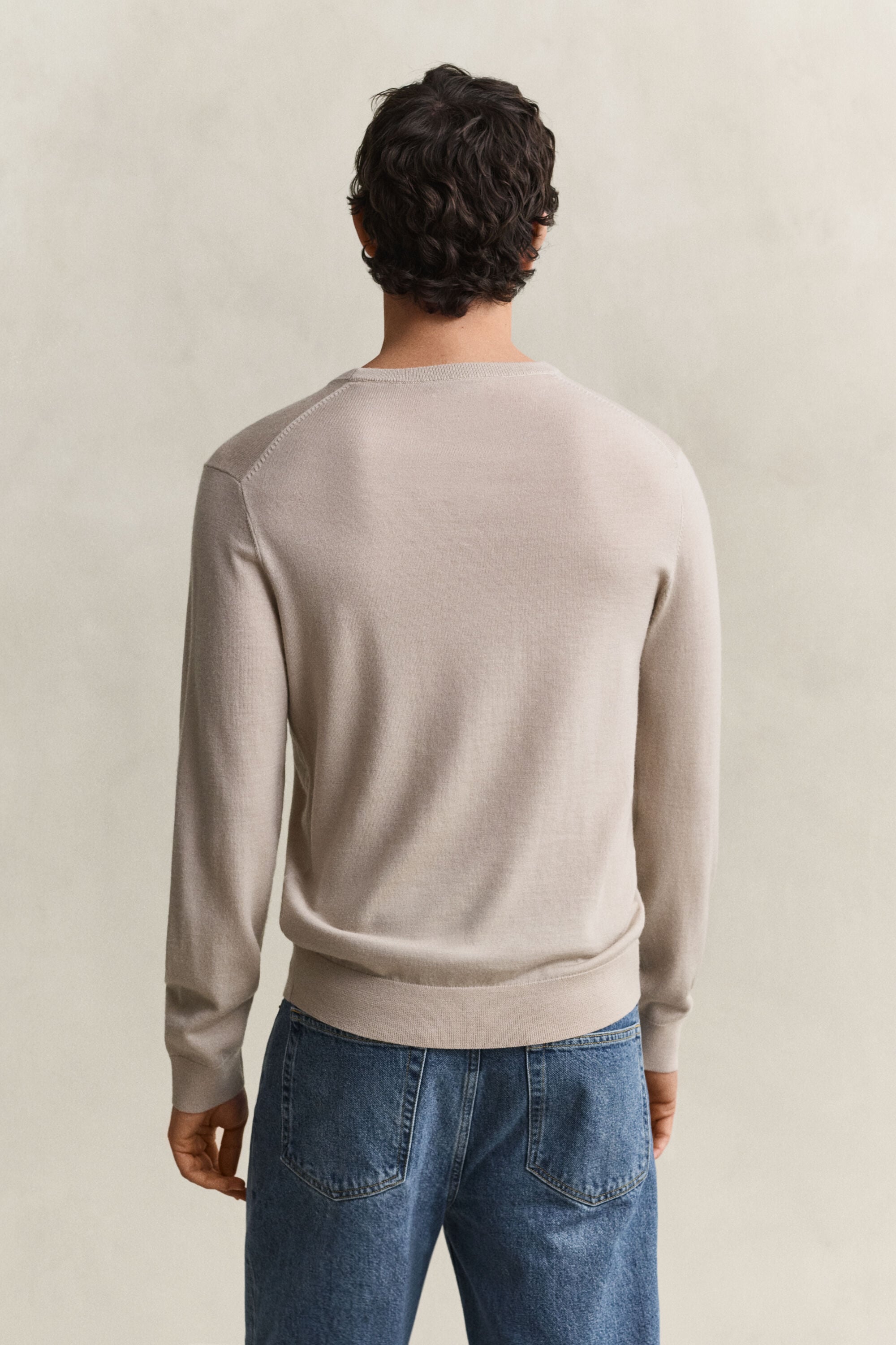 Pull col rond en laine mérinos