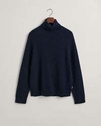 Pull col roulé Textured