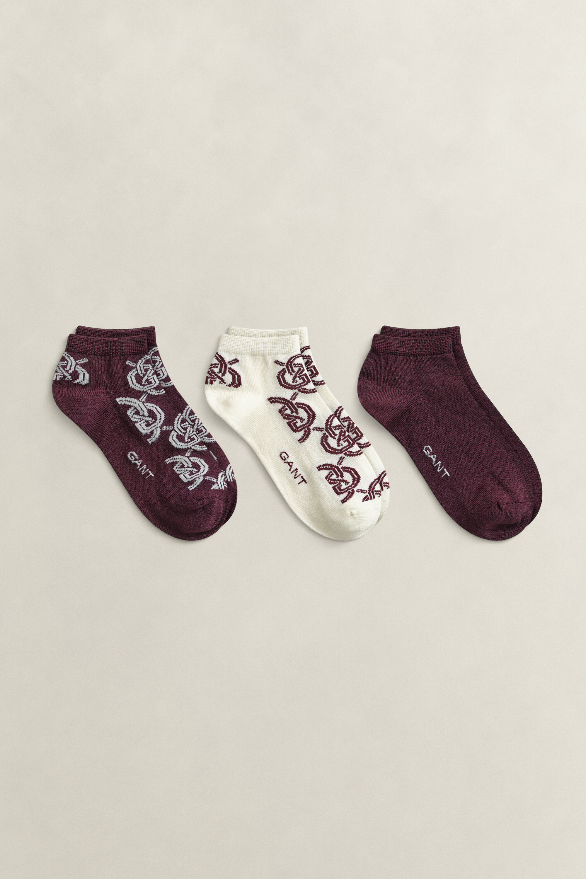 Lot de 3 paires de socquettes Monogram