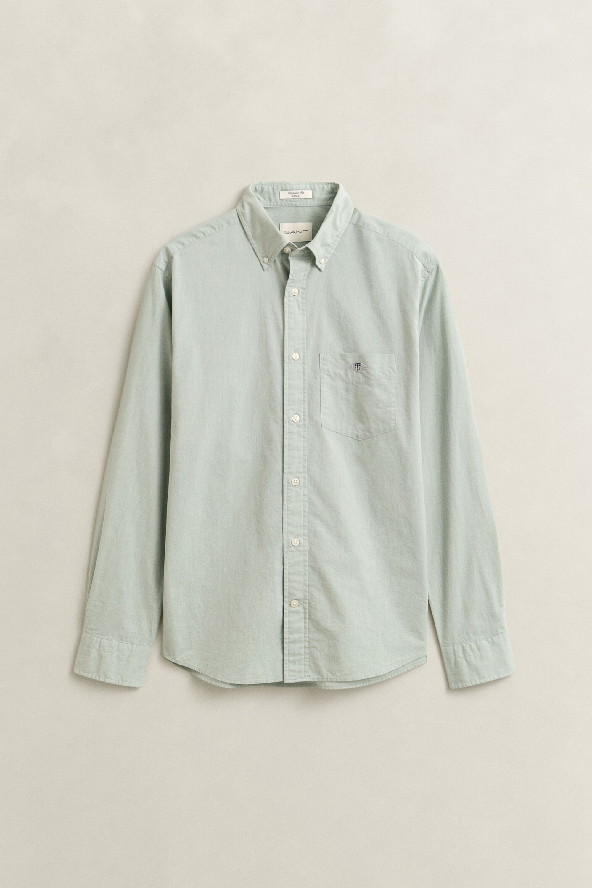 Chemise coupe regular en popeline classique