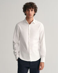 Chemise habillée slim fit en sergé