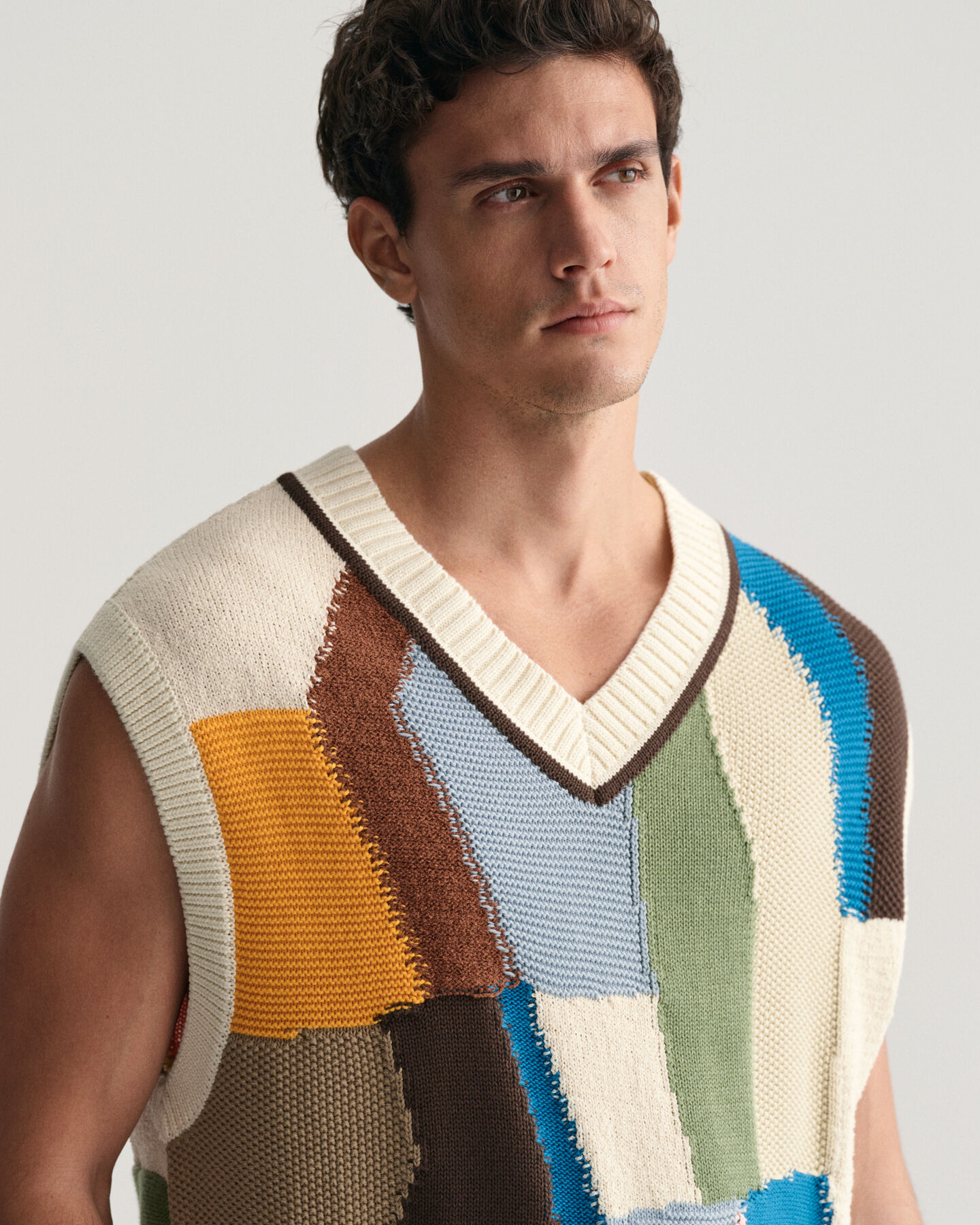 Pull sans manches en maille Art Print