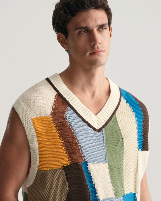 Pull sans manches en maille Art Print