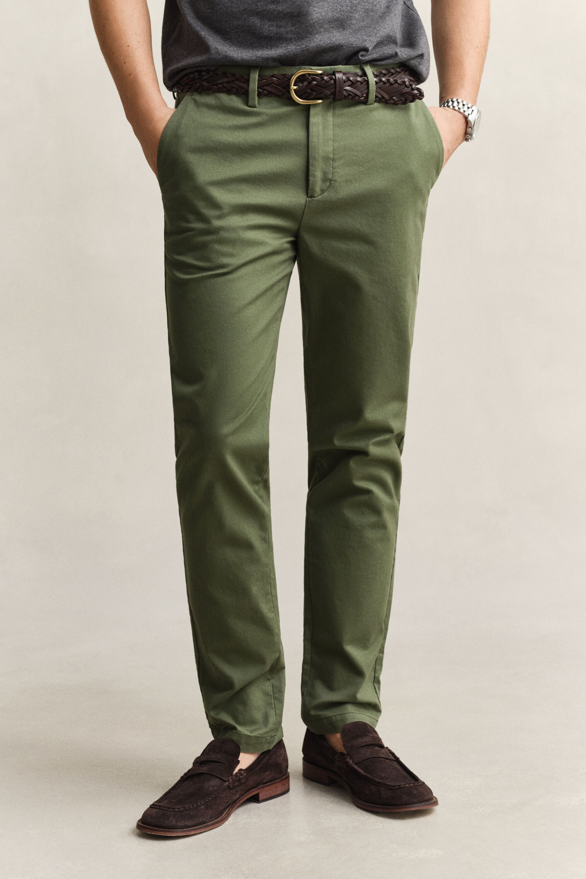 Pantalon chino élégant coupe slim