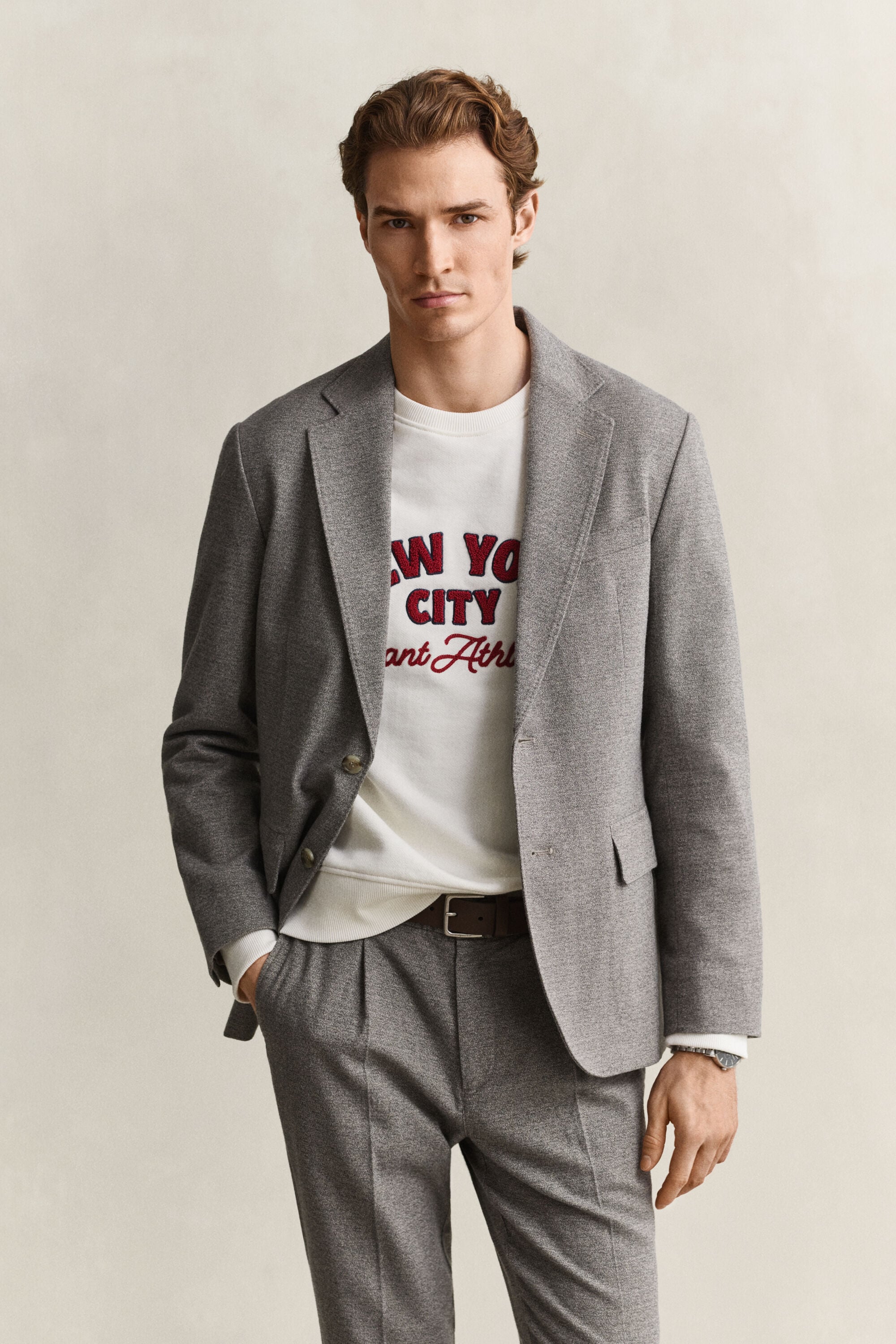 Veste blazer en flanelle