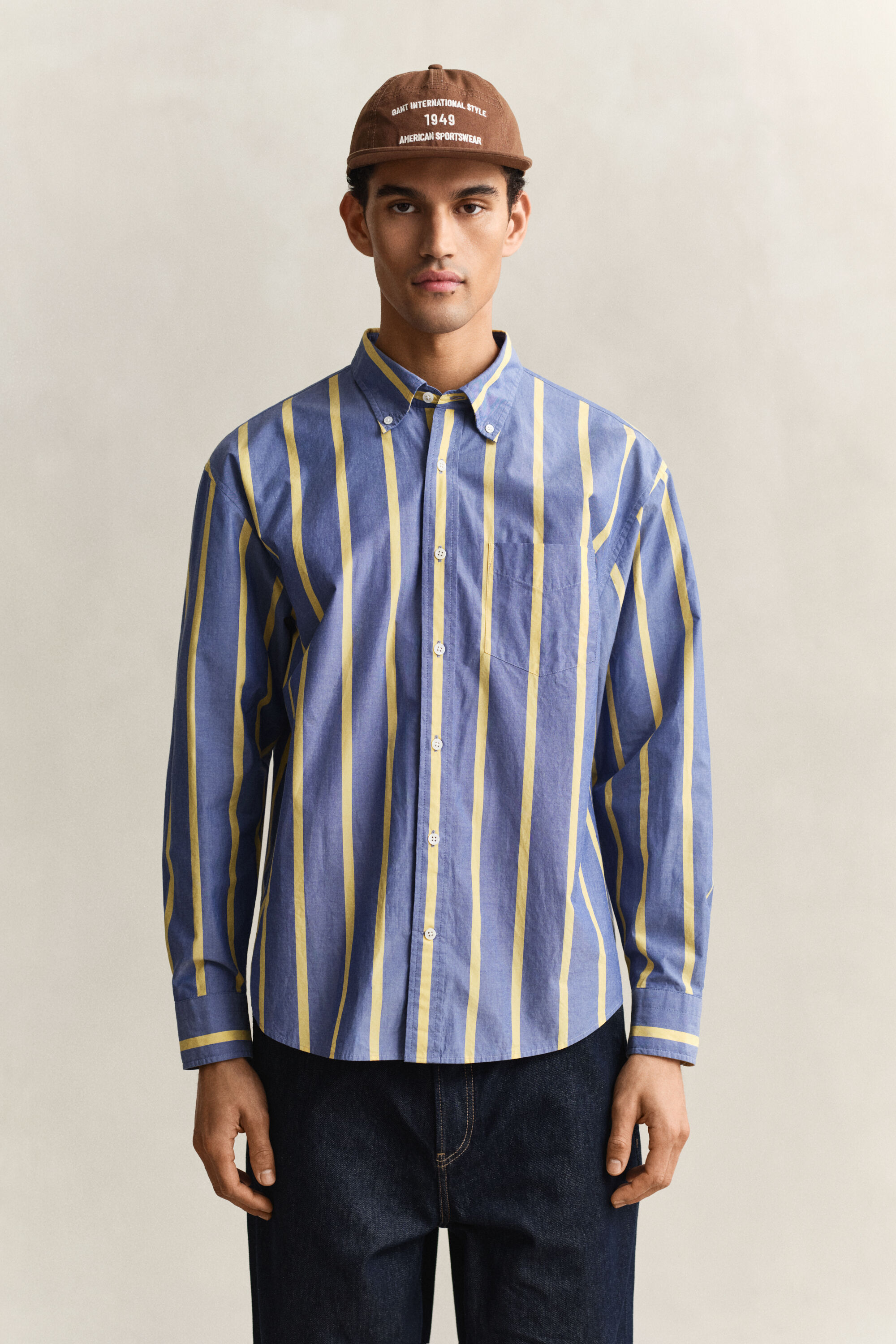 Chemise à rayures en popeline Heritage