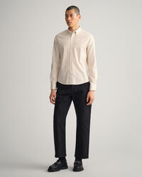 Chemise slim fit en coton Oxford Paisley