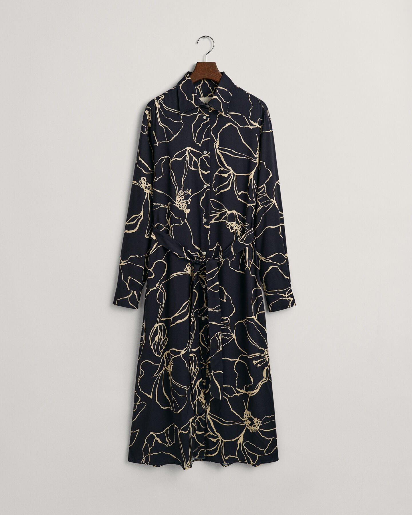 Robe-chemise &agrave; motif Line Drawing