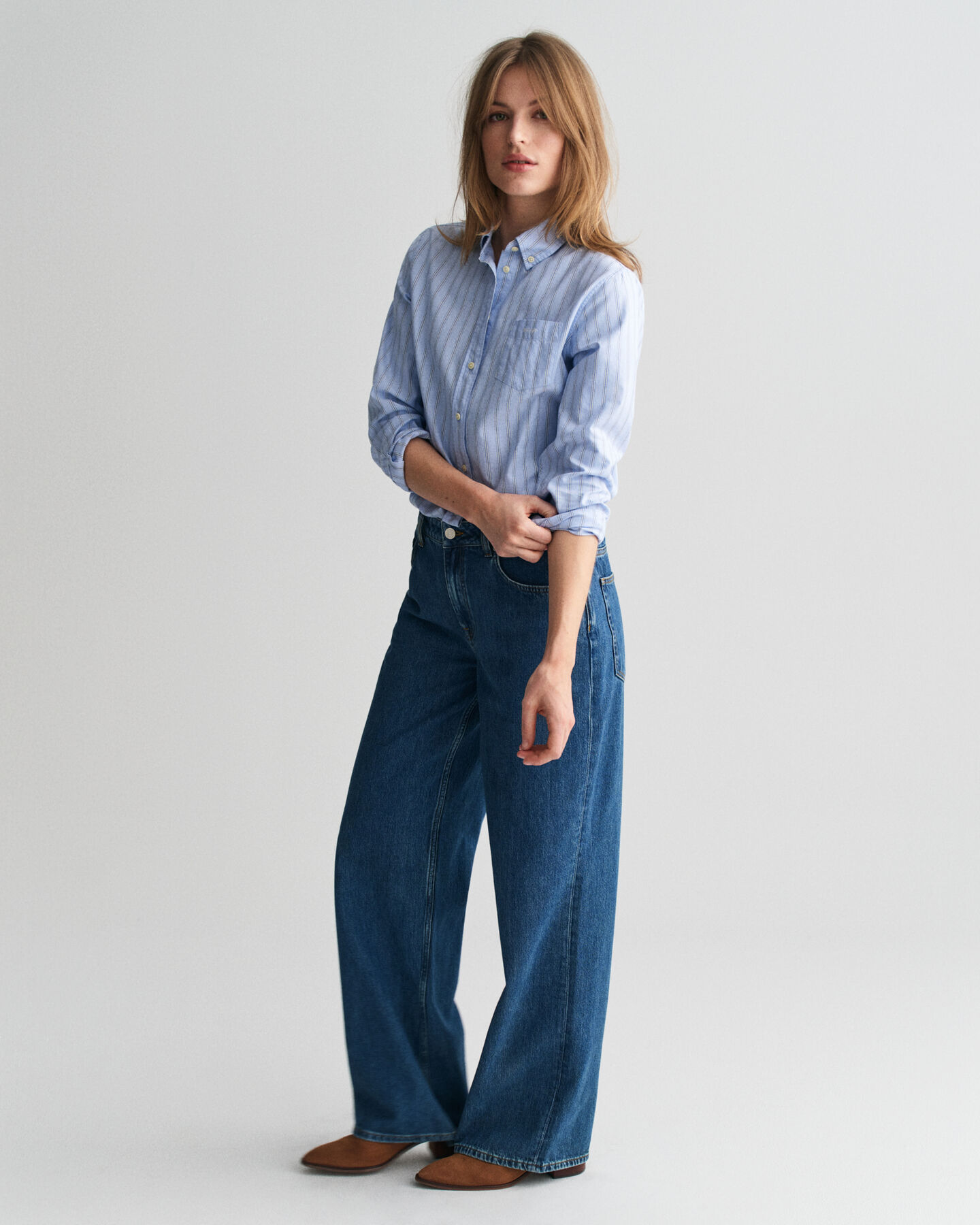 Chemise regular fit en coton Oxford à rayures Archive