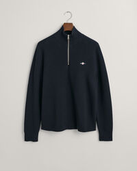 Pull à demi-zip en coton Milano Knit