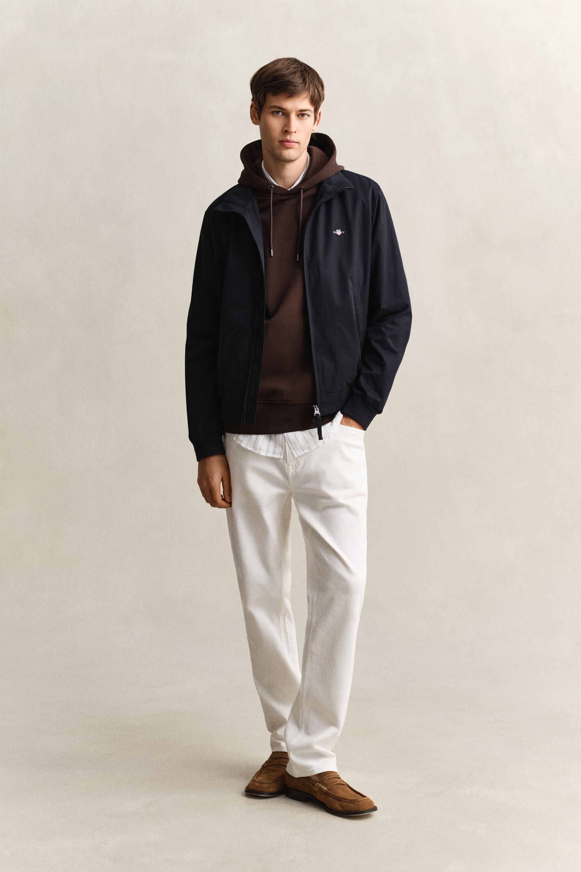 Sweat à capuche à tissage interlock