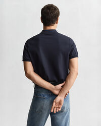 Polo coupe regular en coton piqué Shield