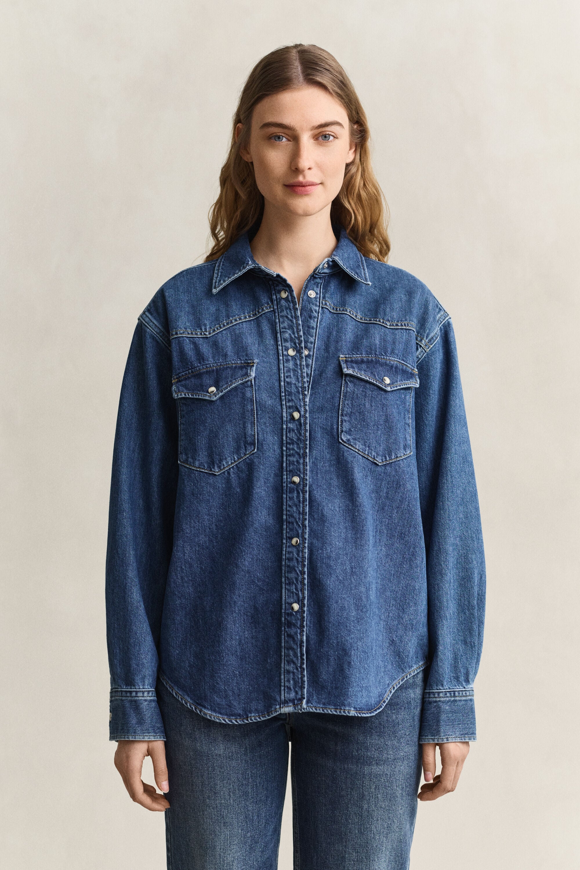 Chemise style ranger en denim