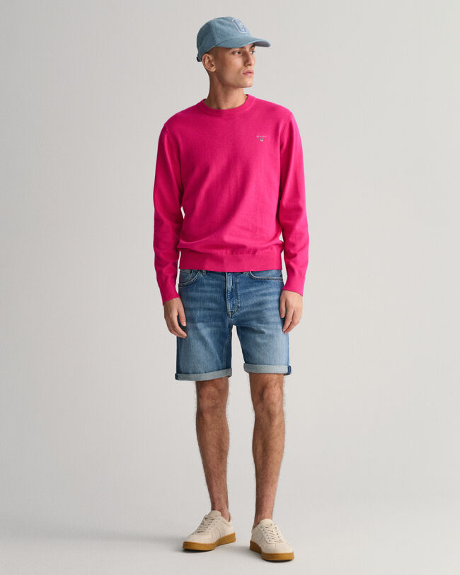 Pull ras du cou en coton Classic