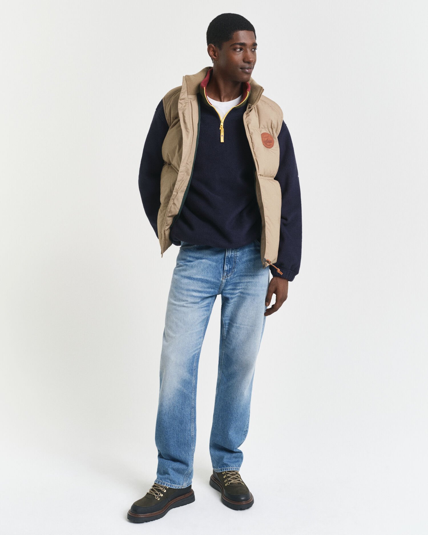 Polaire en colour-block