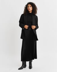 Jupe plissée en satin