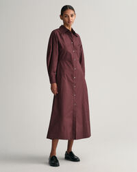 Robe-chemise &agrave; manches volumineuses