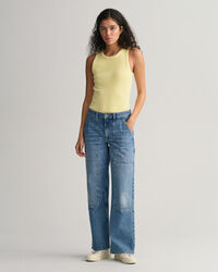 D&eacute;bardeur c&ocirc;tel&eacute; &agrave; col montant Sunfaded