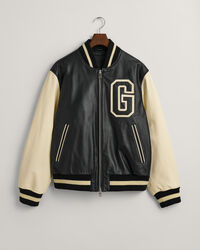 Veste Varsity de GANT en cuir
