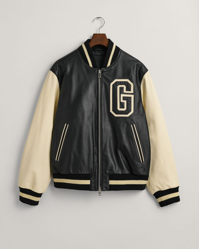 Veste Varsity de GANT en cuir