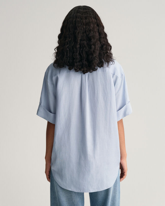 Chemise relaxed fit à manches courtes Pocket Detail