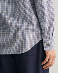 Chemise regular fit en popeline &agrave; carreaux