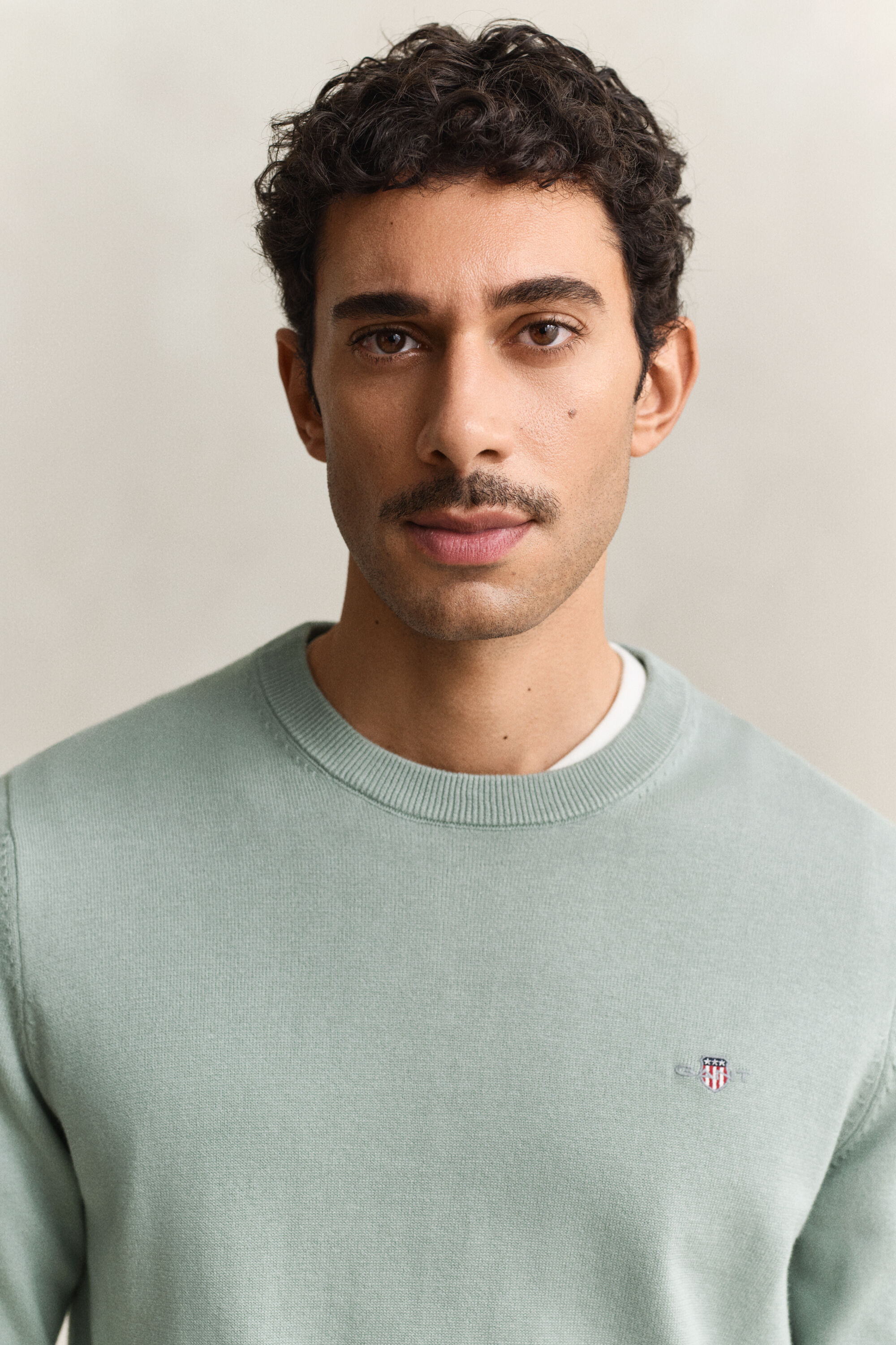 Pull col rond en coton