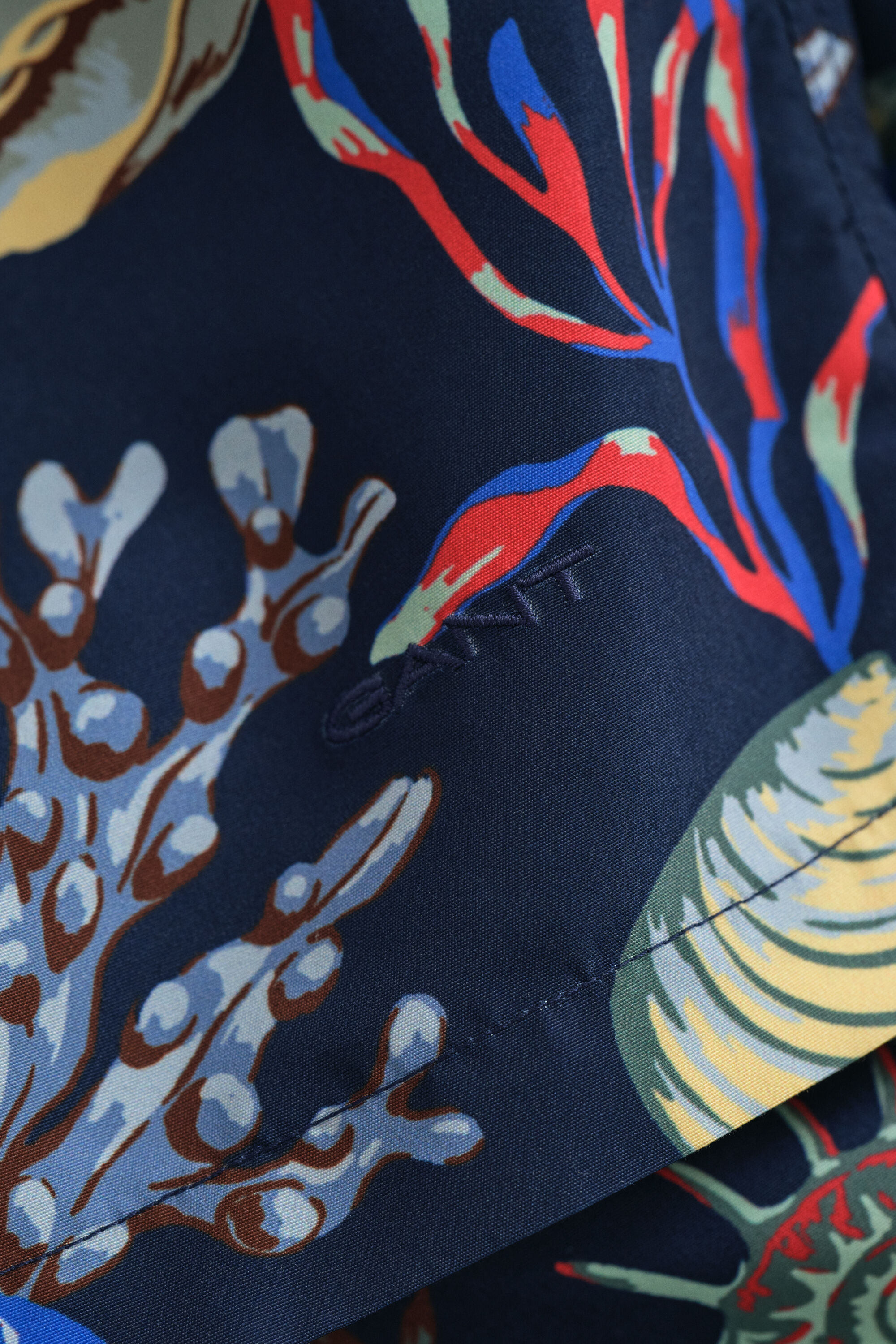 Short de bain à imprimé algue